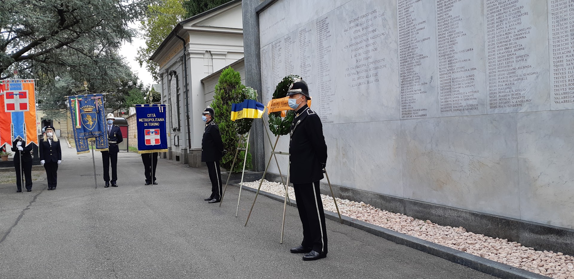 8 settembre omaggio lapide Ebrei torinesi deportati