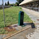 Al cimitero di Cavoretto, in prima Ampliazione riattivato un altro “toret” vicino alla fontana ancora chiusa.
