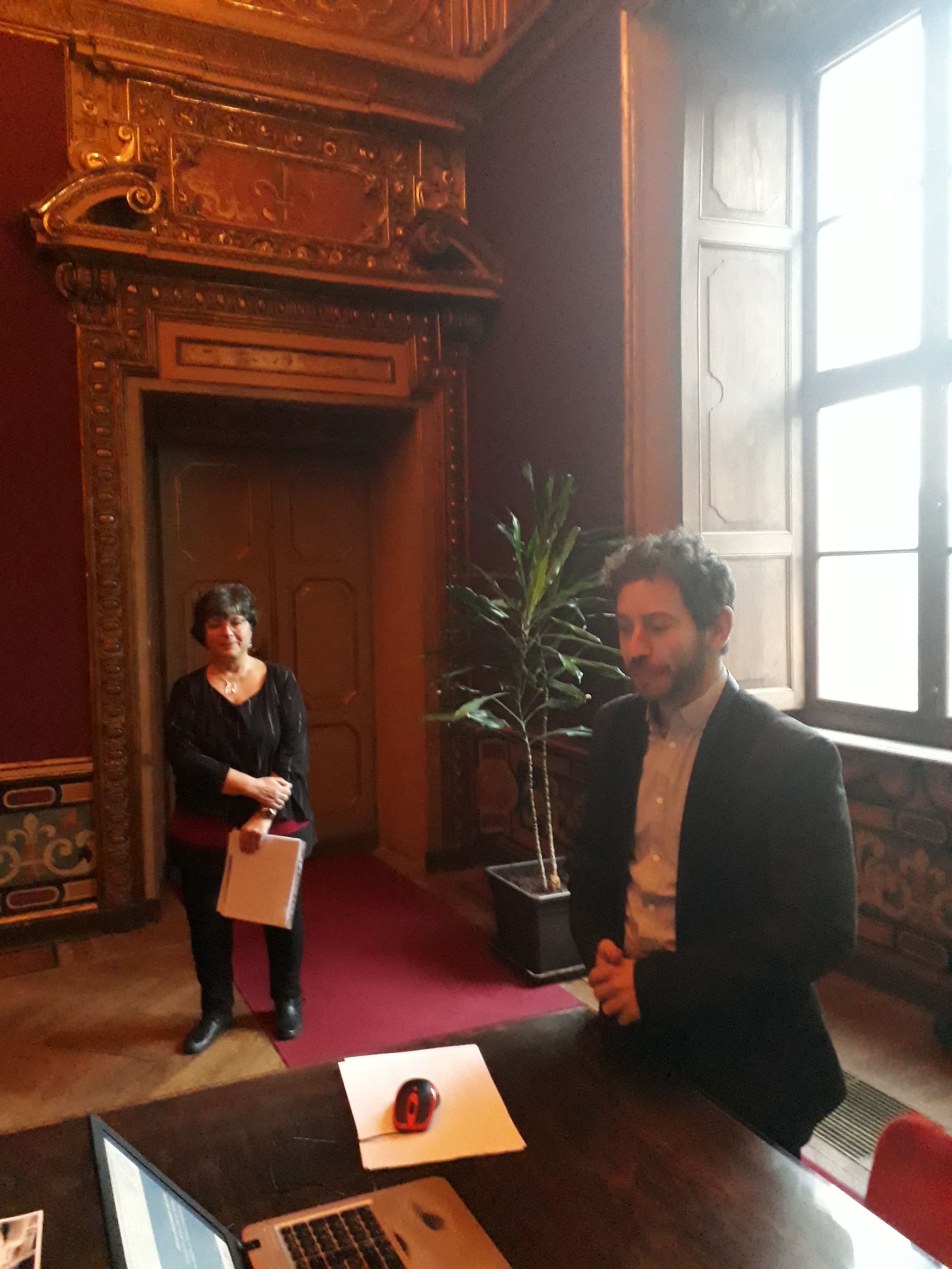 Giusta e Santoro al Valentino 12 dicembre 2018