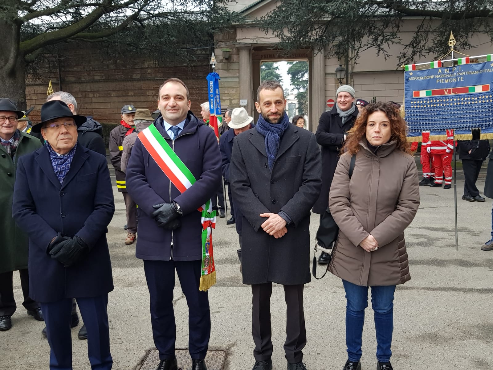 Il prefetto,Raffaele Ruberto, il sindaco Stefano Lo Russo, l’assessora Chiara Foglietta e il vicepresidente della Regione,Daniele Valle.