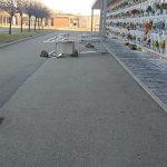 Parco – scala rovesciata dal vento