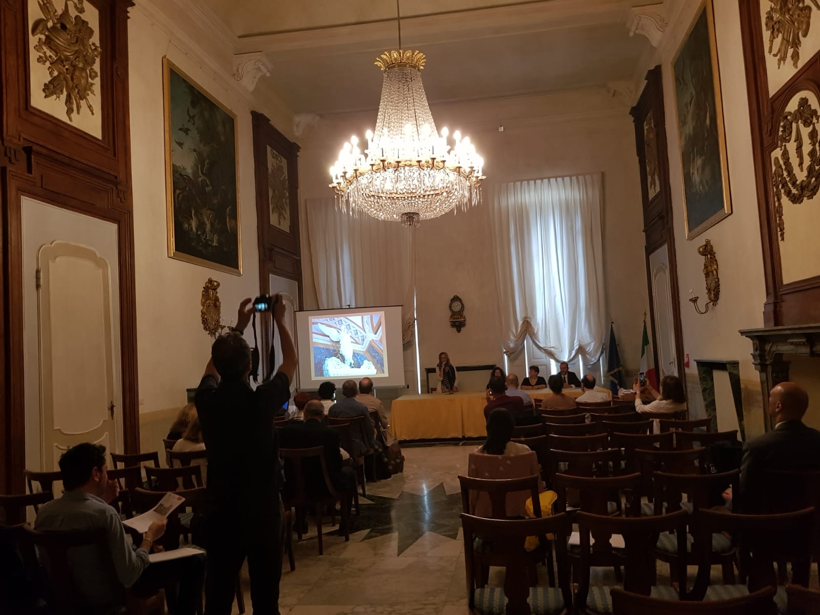 Salone conferenza stampa Palazzo Chiablese