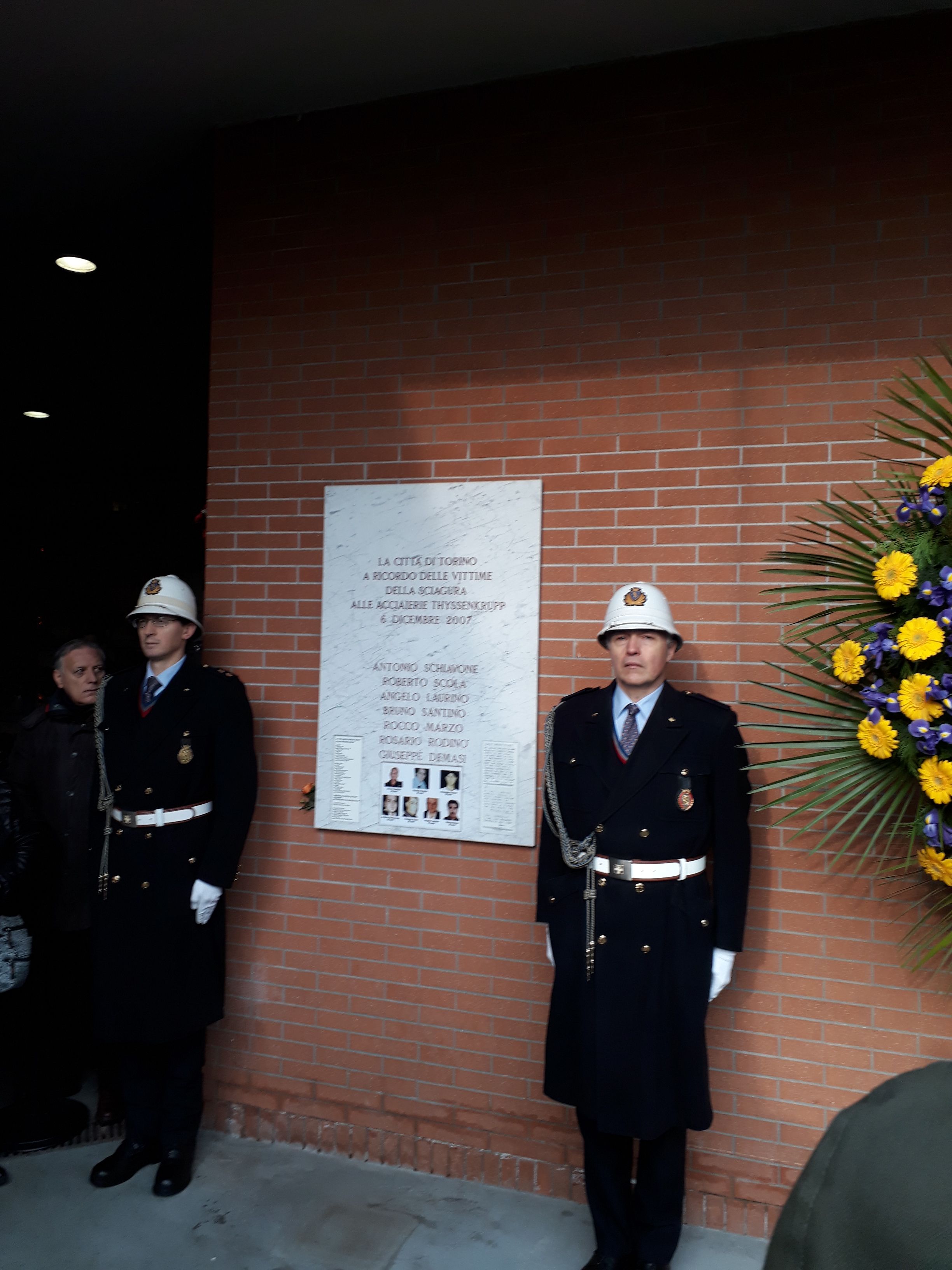 Thyssen lapide e vigili 6 dic 2018