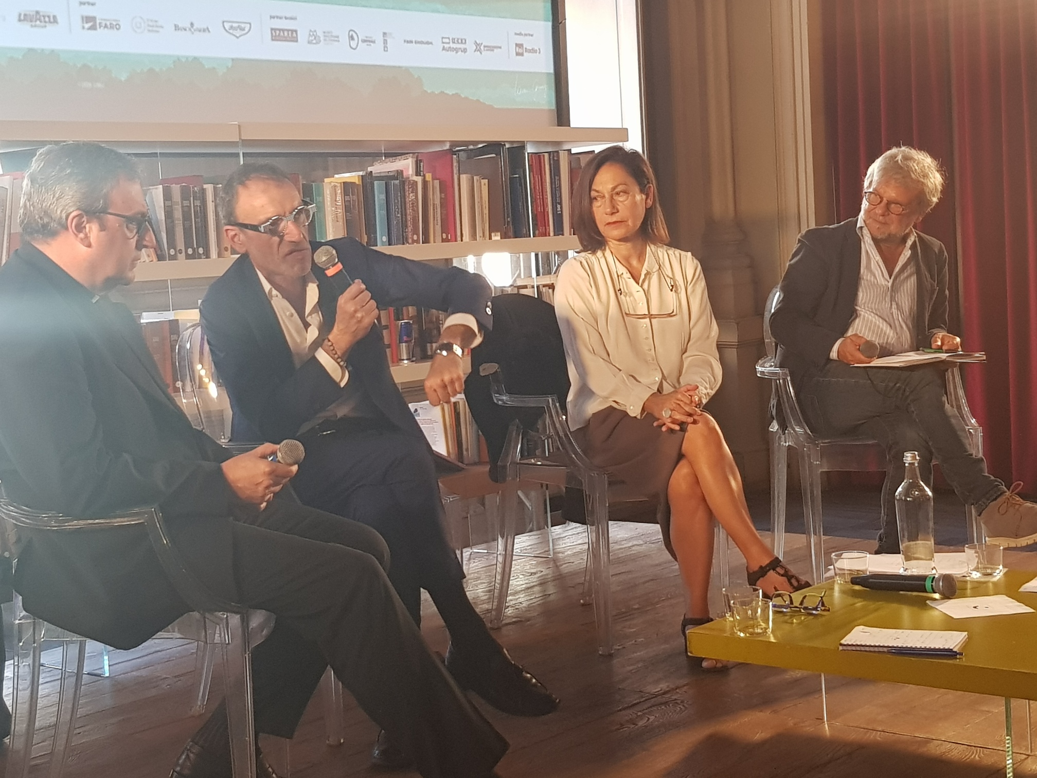 Torino Spiritualità a cura di AFC da sx,don Andrea Ciucci, Diego Castagno, Maria Giovanna Musso e Sergio Bellucci. jpg