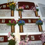 I loculi dei calciatori nel sotterraneo sotto l'Arcata